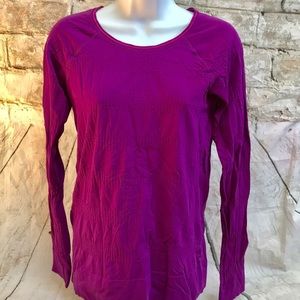 Athleta Purple Stretch Tee  Sz Small